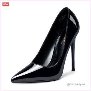 4.7 Inch Stiletto Pumps Pointed Toe High Heels Work Party Wedding Shoes